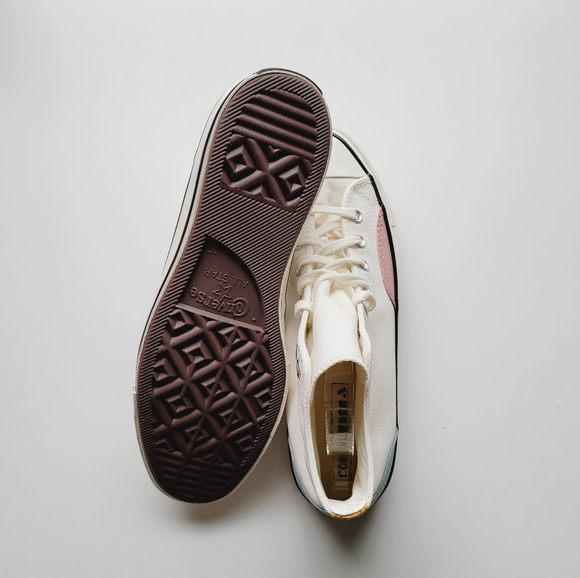 Converse Chuck 70 Hi Egret Tidepool Grey Yellow Men's 10 Women's 12 - Picture 5 of 6